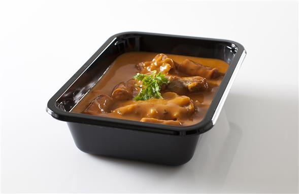 Mørbradgryde - Svinemørbrad, pølser og rød pebersauce -Frost