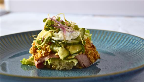 Canapéer på rugbrød